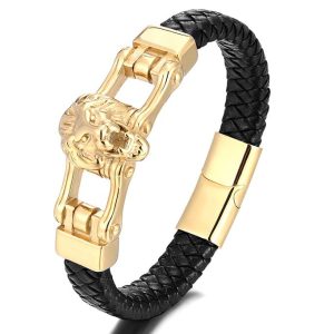 Bracelet Lion Doré