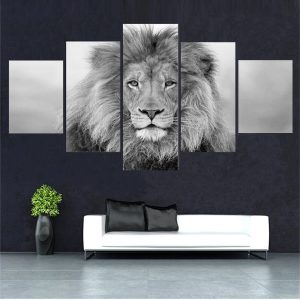 Tableau Multi Panneaux Lion
