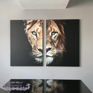 Tableau Lion Et Lionne